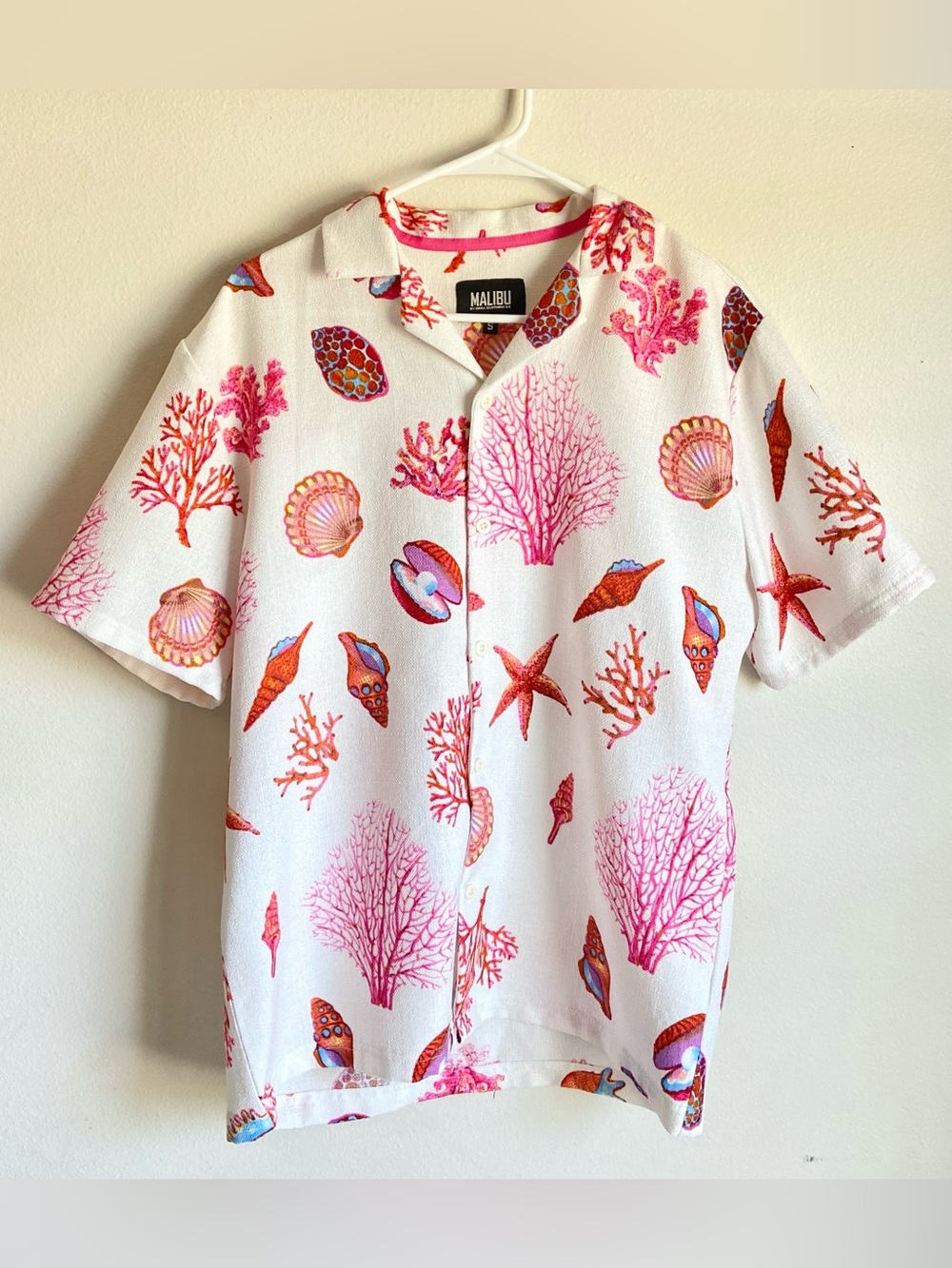 Malibu Drill Clothing Shirt Men’s Small Button Down Y2K Vintage Coastal Beach S
